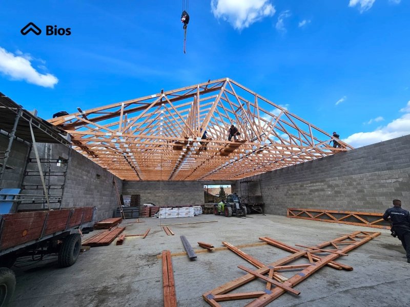 Hala Rovné - montáž