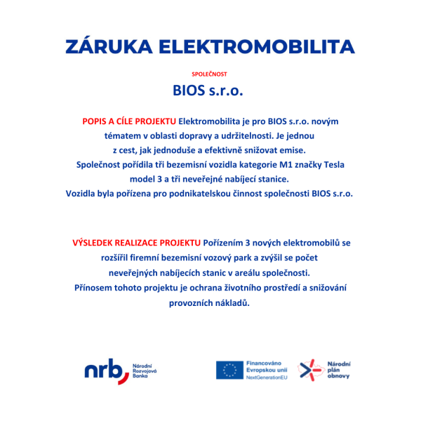 Záruka elektromobilita